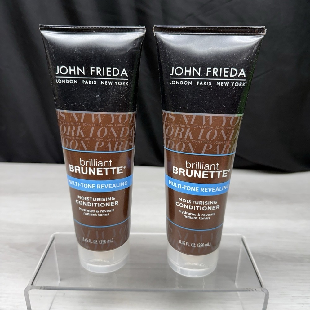 Lot of 2 John Frieda Brilliant Brunette Multi-Tone Revealing Conditioner 8.45oz